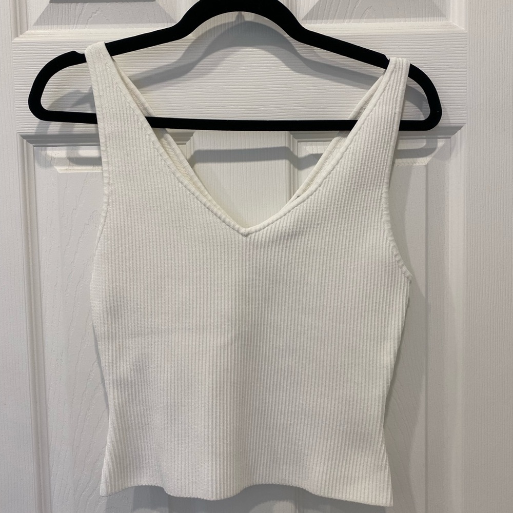 Babaton Cream Sculpt Knit Tank